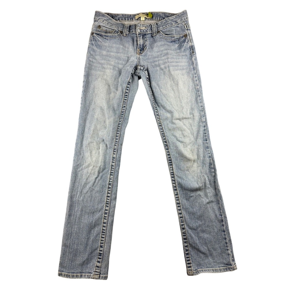 Aeropostale Jeans Women Juniors 5/6 Blue Bayla Skinny Leg Denim Cotton Stretch